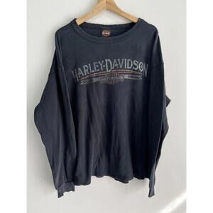 Vtg Harley Davidson Longsleeve Thermal Shirt sweater thrash